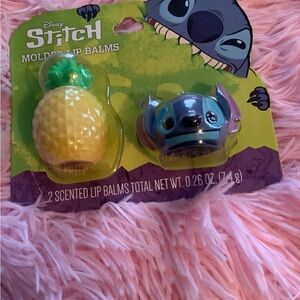 New Gift 🎁 Idea Disney Stitch 2 Pineapple and Stitch Lip Balms